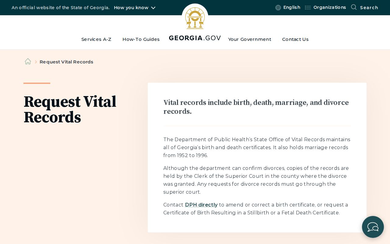 Georgia vital records used with Chamblee city directories
